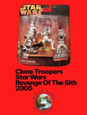 Clone Troopers | 3-Pack White | Star Wars | Revenge of the Sith | Deluxe Figures